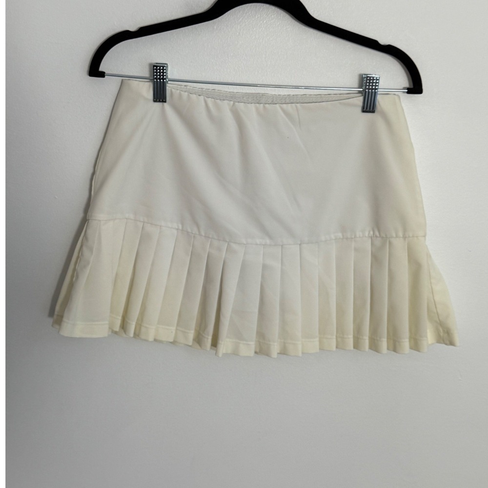Tory Sport Pleated Tennis Skort Ivory White Size Small Women Athletic Skirt